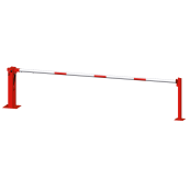 Manual barrier | with pneumatic spring | and fixed pole support | clear width: 7000 mm | with Euro profile cylinder lock